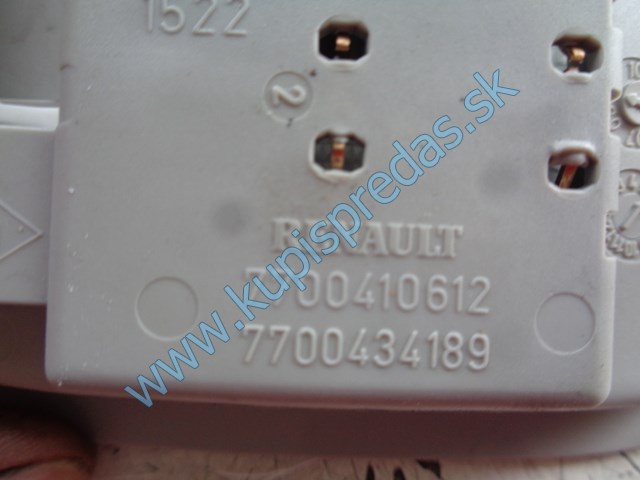 vnútorné osvetlenie na renault tháliu II, 7700410612